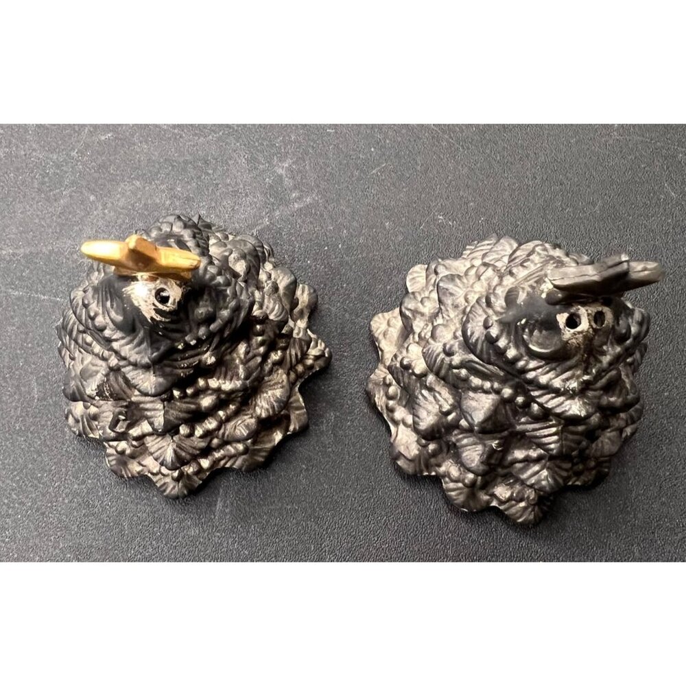 VGT Godinger Silver Plated Christmas Trees Salt and Pepper Shakers Holiday - Picture 7 of 12